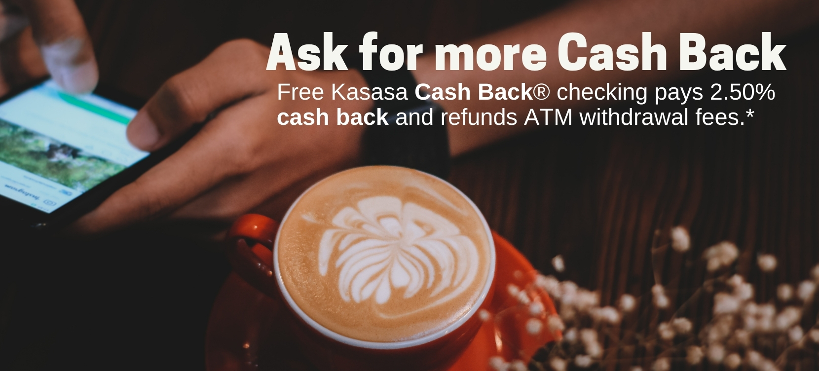 Kasasa Cash Back latte art